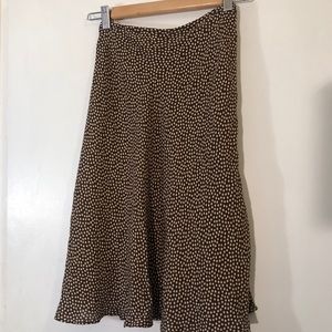 Brown Polka Dot Skirt